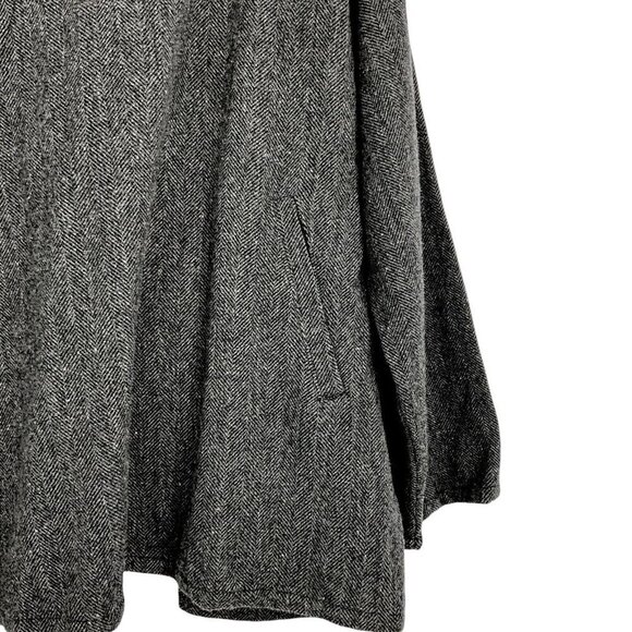 Monitaly AW 16 Size S Men's Jacket Grey Wool Blend Side Closure Wrap Style - Picture 6 of 13